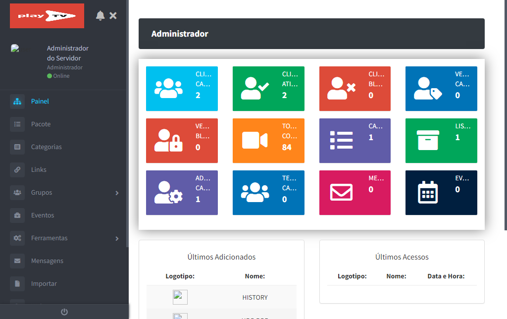 script servidor  iptv