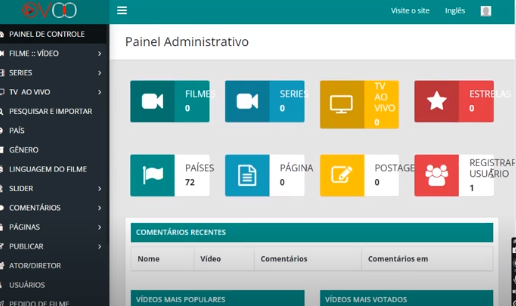 script servidor webtv